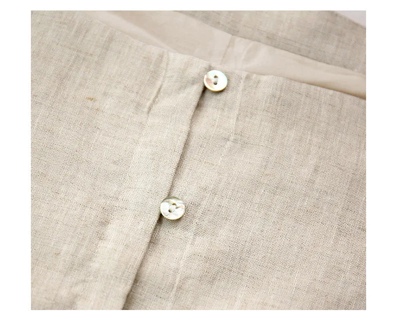 Sleeveless Linen Backless Halter Top